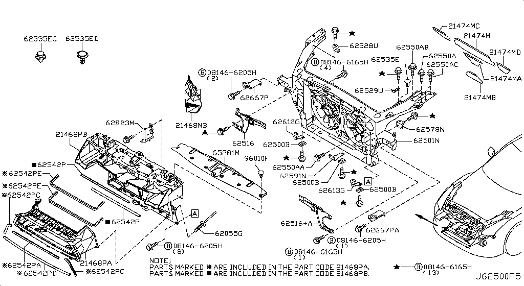 Front Apron & Radiator Core Support