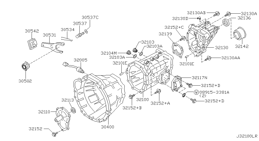 Transmission Case & Clutch Release