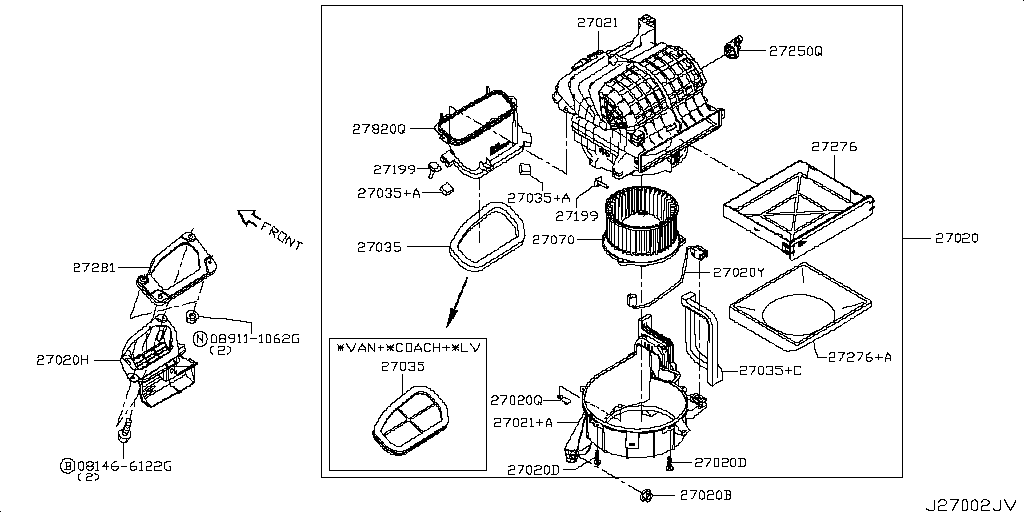 Heater Blower Unit