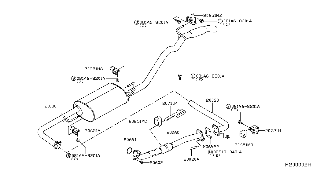 Exhaust Tube Muffler