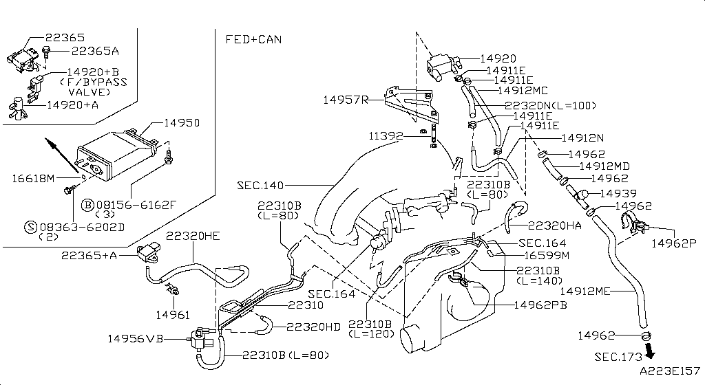 Engine Control Vacuum Piping