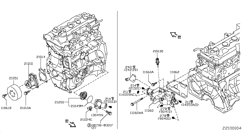 Water Pump, Cooling Fan & Thermostat