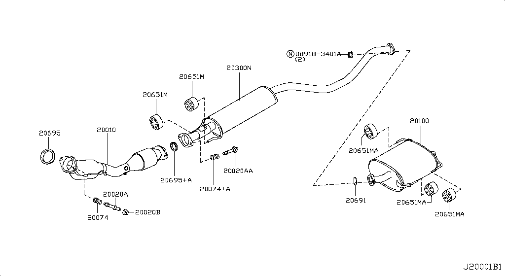 Exhaust Tube Muffler