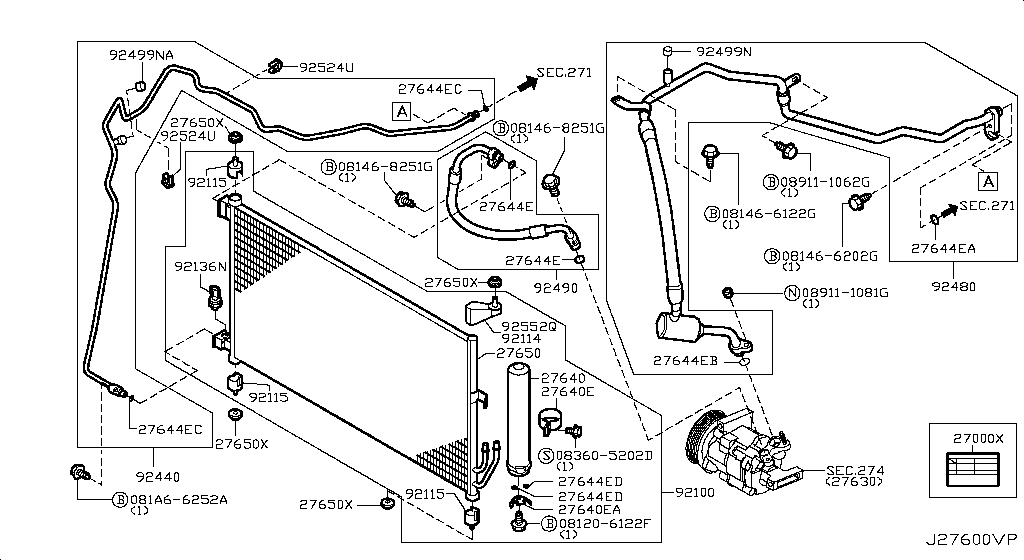 Condenser, Liquid Tank & Piping