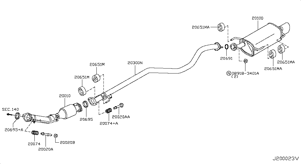 Exhaust Tube Muffler