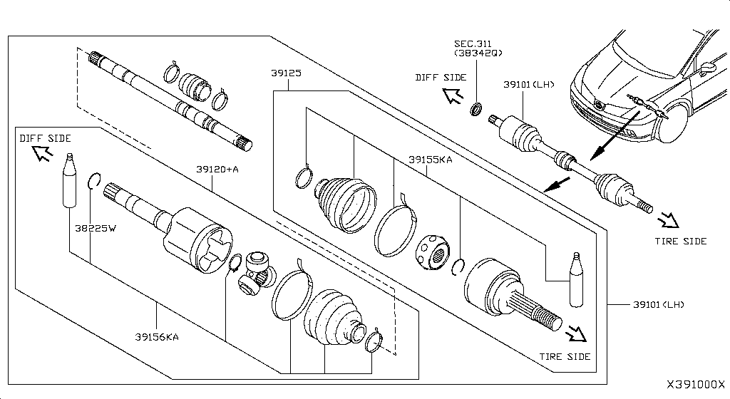Front Drive Shaft