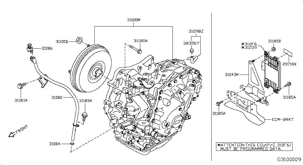 Transmisión, transeje y montaje
