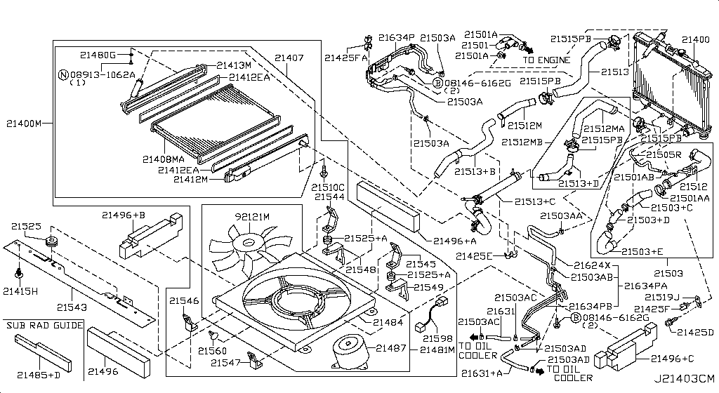 Radiator Shroud Inverter Cooling