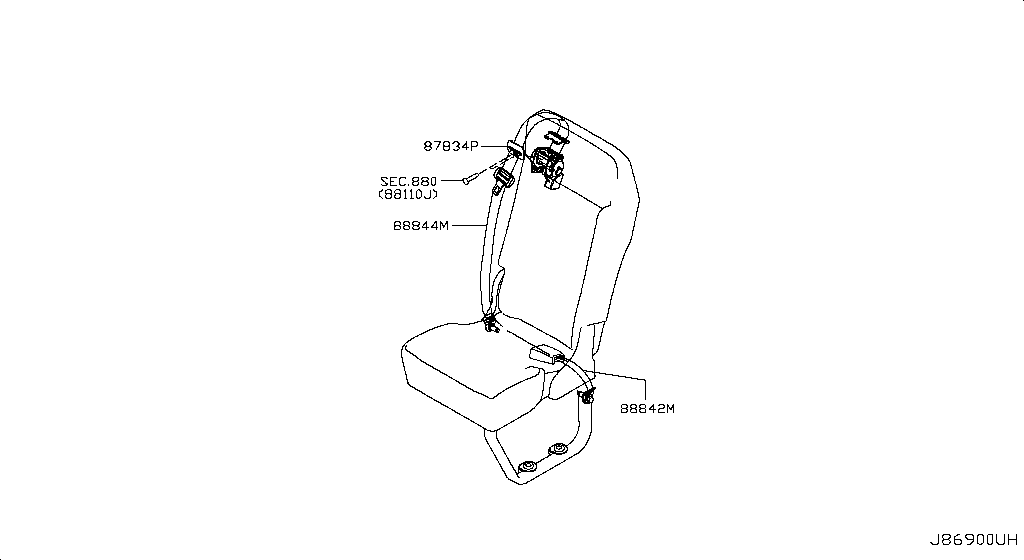 Rear Seat Belt