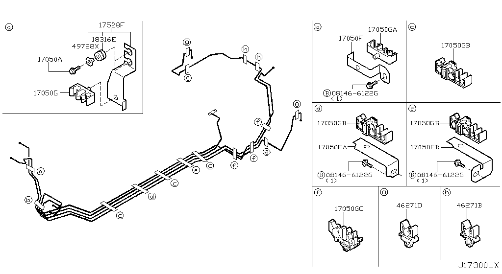 Tubería de combustible