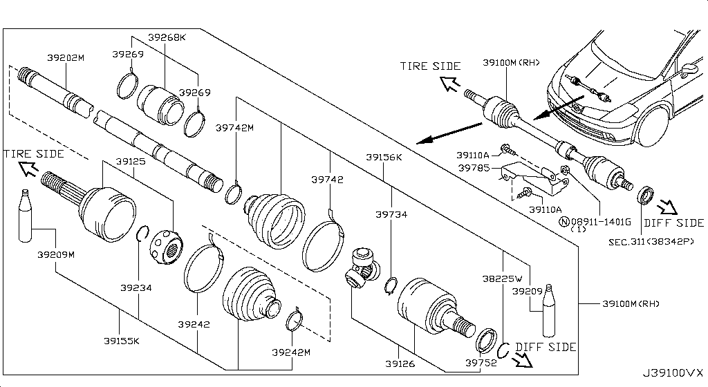 Front Drive Shaft
