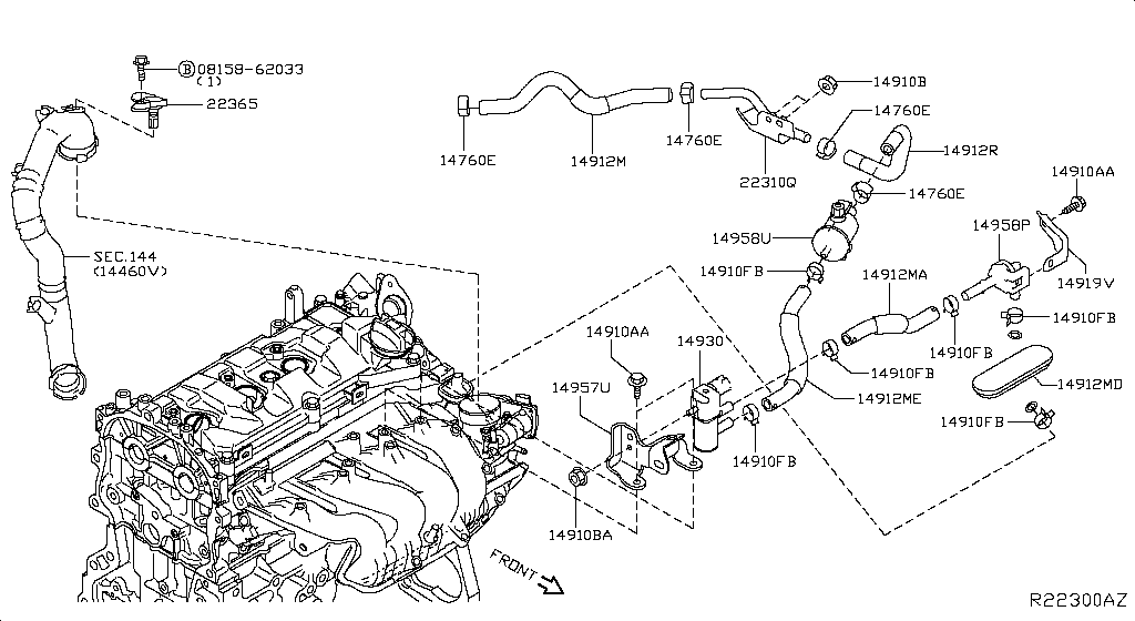 Engine Control Vacuum Piping
