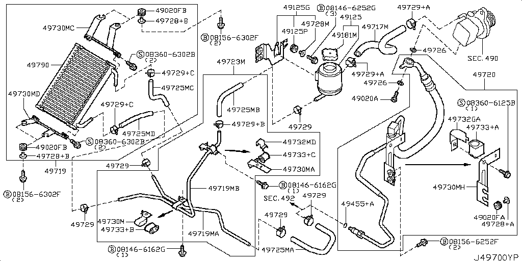 Power Steering Piping