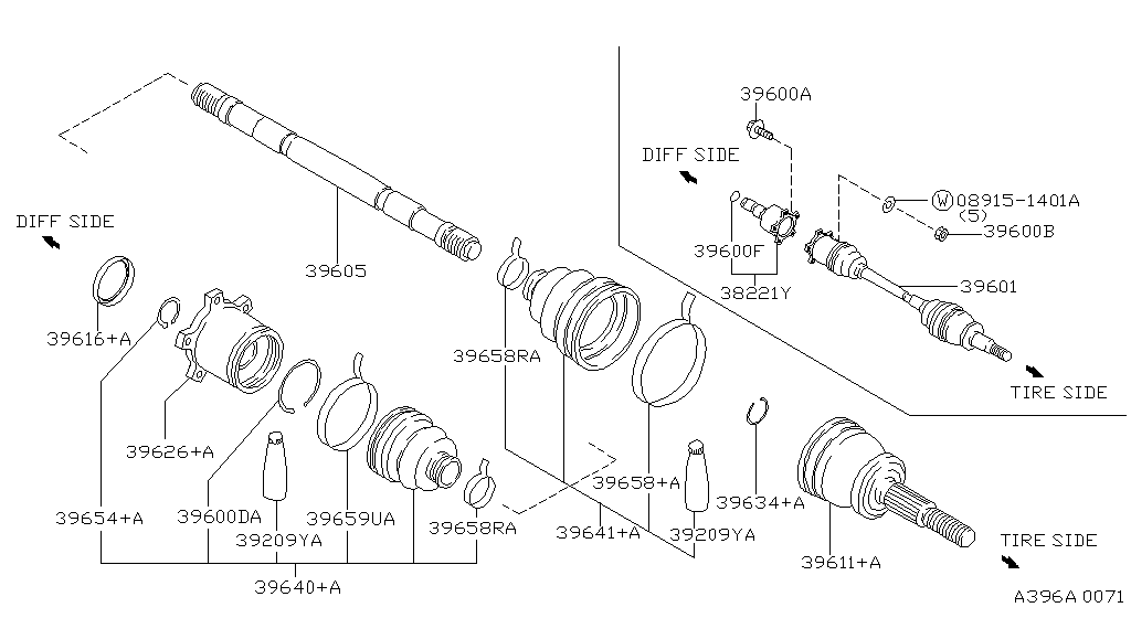 Rear Drive Shaft