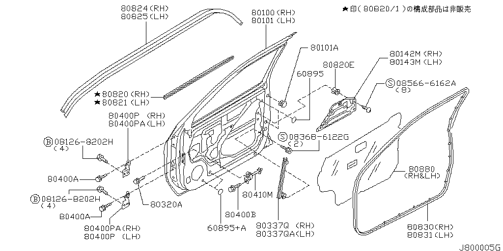 Front Door Panel & Fitting