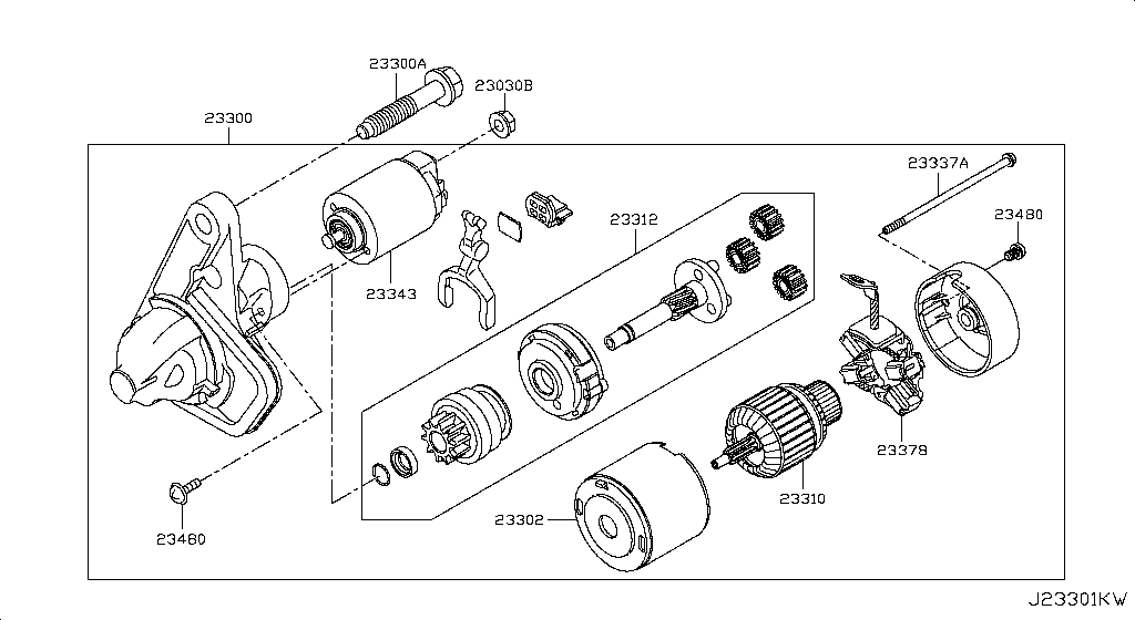233004BC0A MotorStarter Nissan YoshiParts