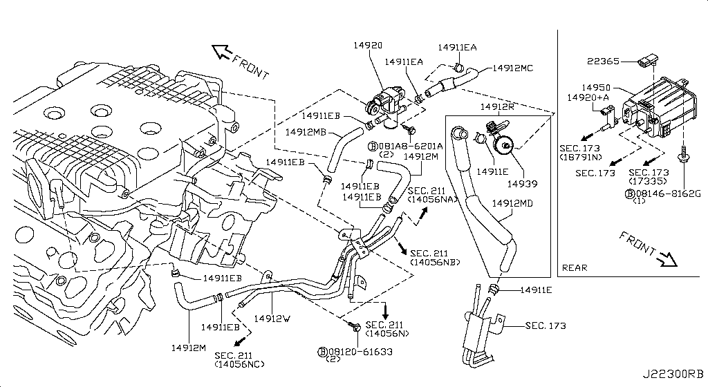 Engine Control Vacuum Piping
