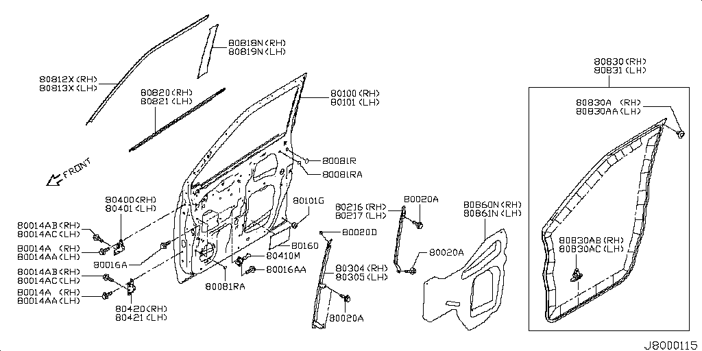 80860-7MA0A Screen, Sealing Flow Nissan | YoshiParts