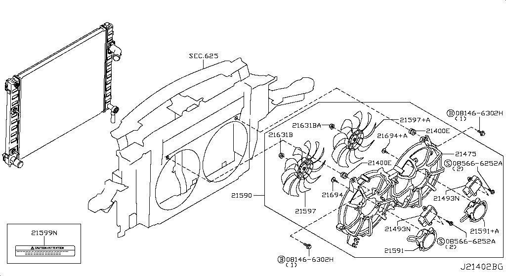 Radiator Shroud Inverter Cooling