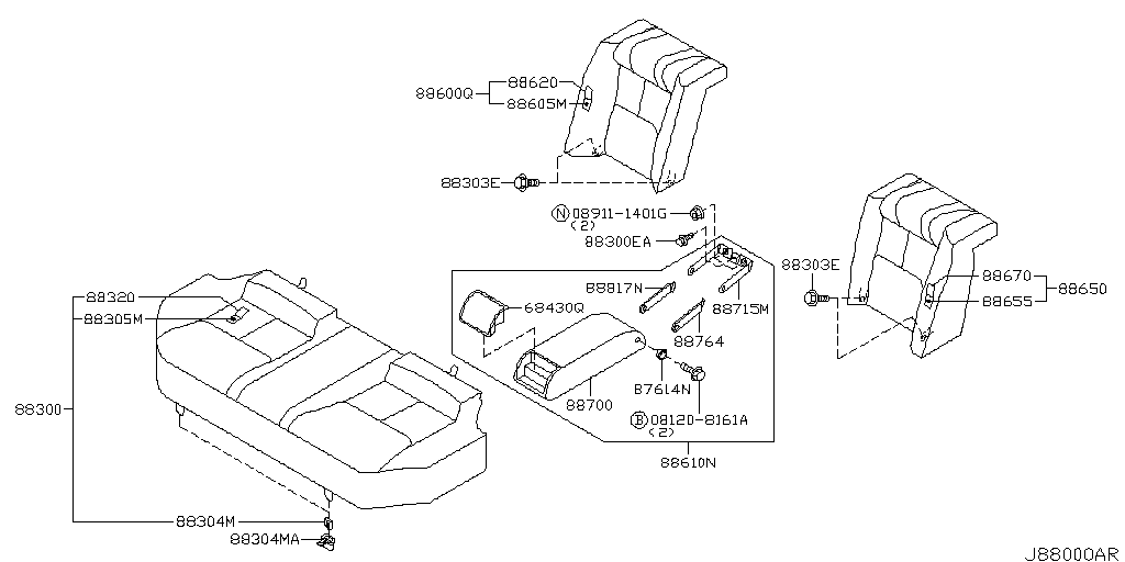 Moldura de hoja trasera