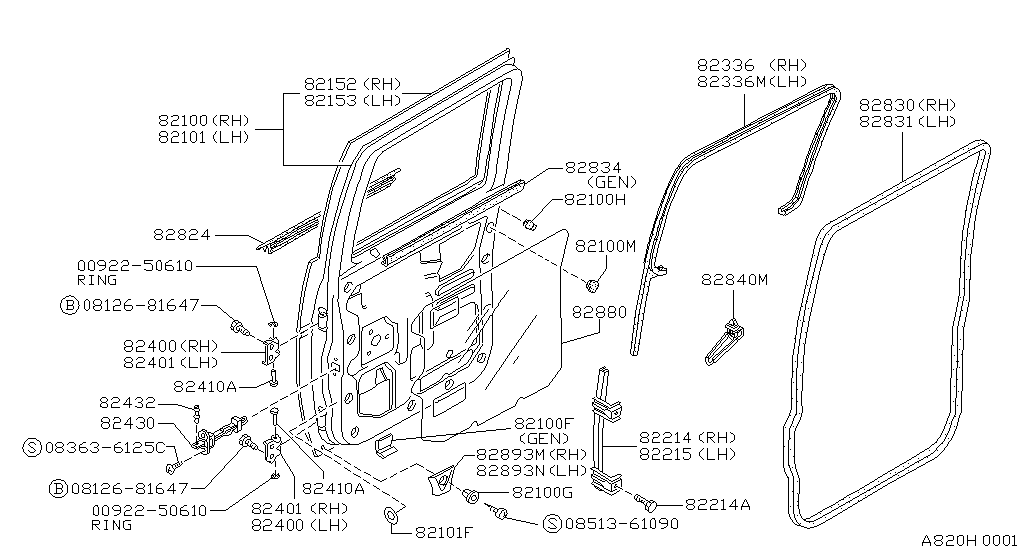 Rear Door Panel & Fitting