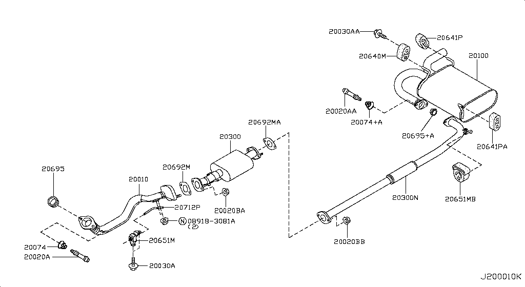 Exhaust Tube Muffler