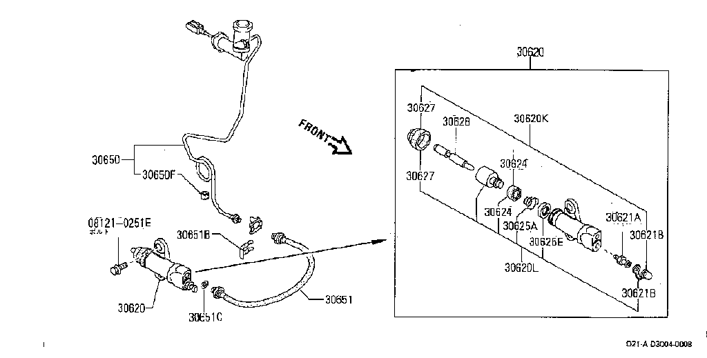 Clutch Operation Cylinder & Piping