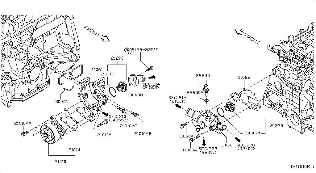 Water Pump, Cooling Fan & Thermostat