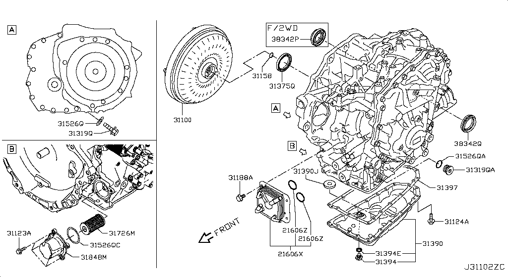 Torque Converter, Housing & Case