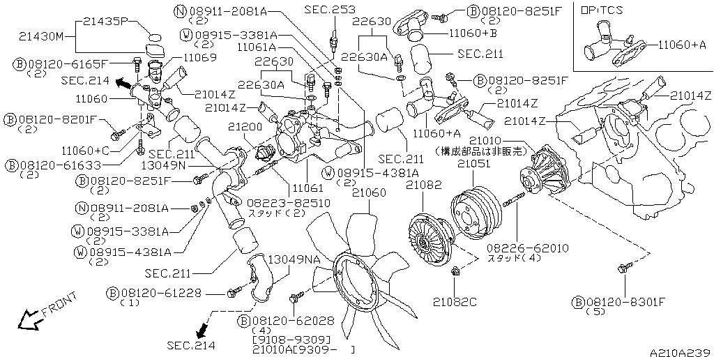 Water Pump & Cooling Fan & Thermostat