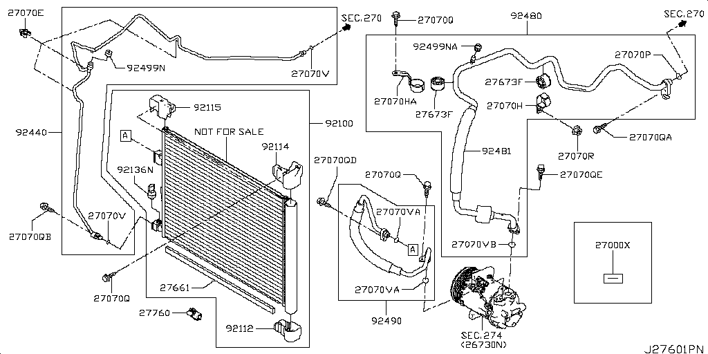 Condenser, Refrigerant Tank & Piping