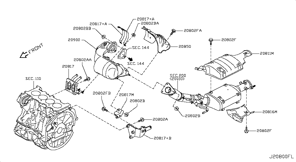 Catalyst Converter, Exhaust Fuel & Ure In