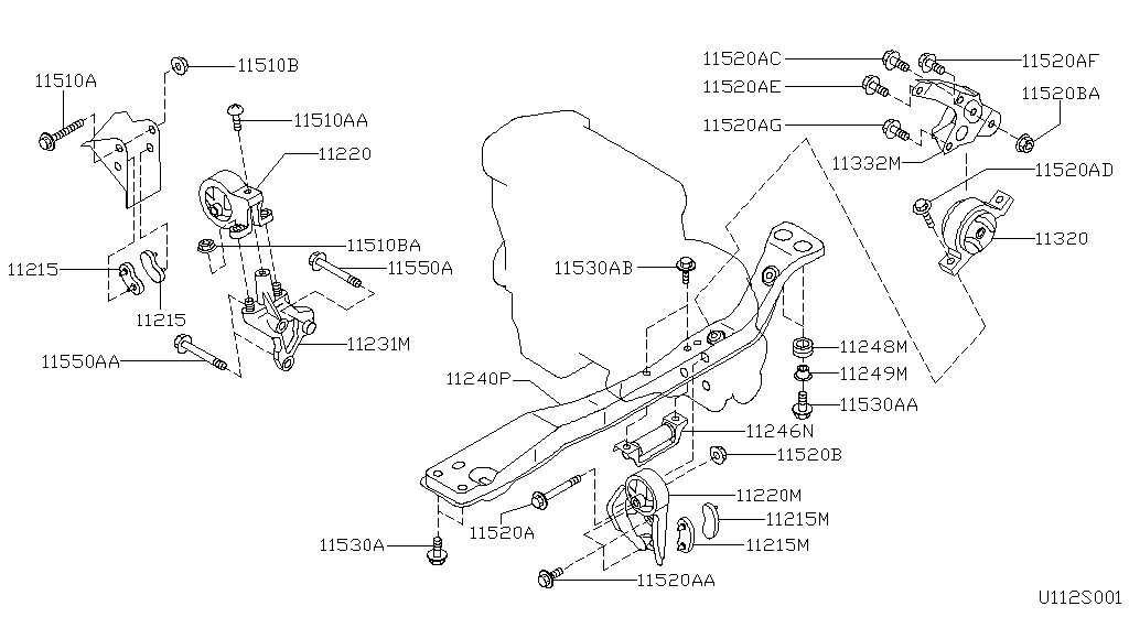 Montaje del motor y la transmisión