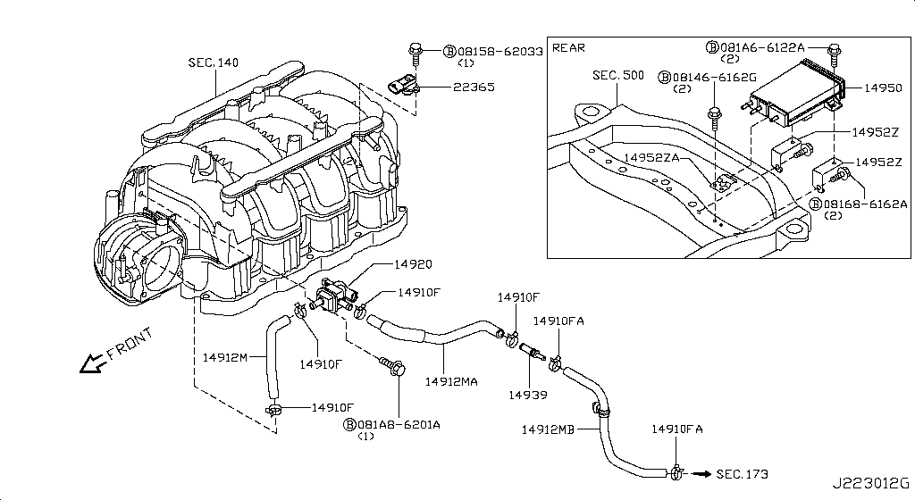 Engine Control Vacuum Piping