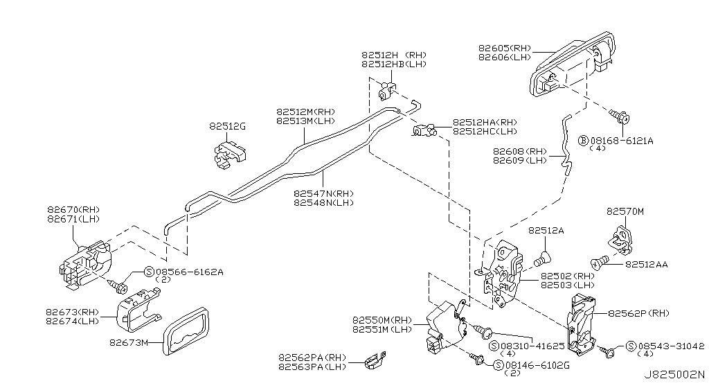 Rear Door Lock & Handle