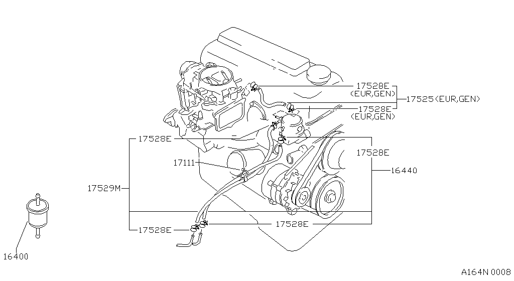 Fuel Strainer & Fuel Hose