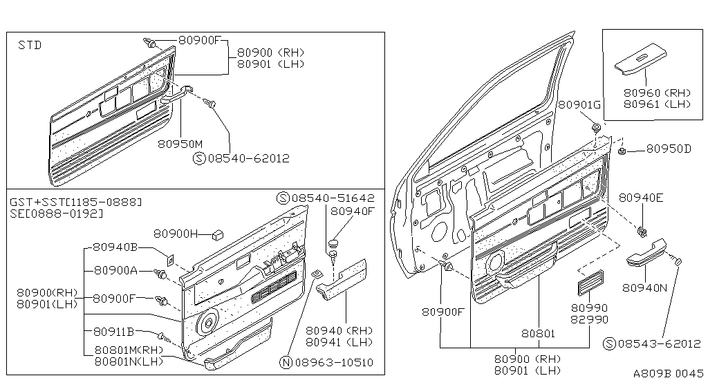 Recorte de la puerta principal