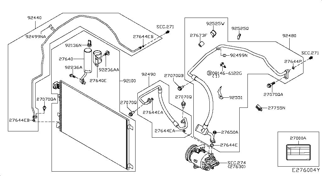 Condenser, Liquid Tank & Piping