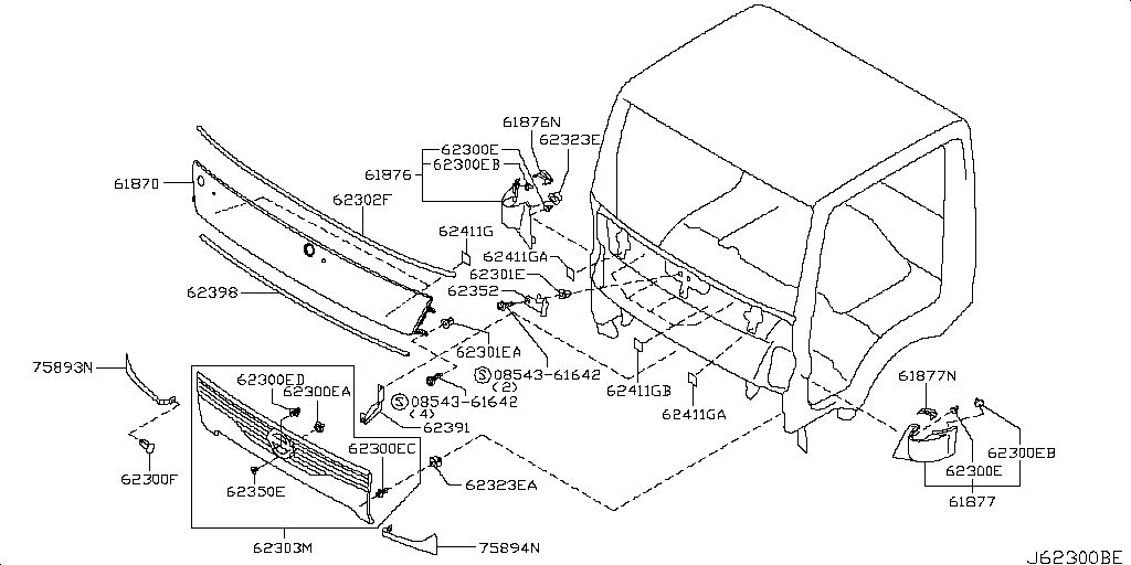 Parrilla delantera