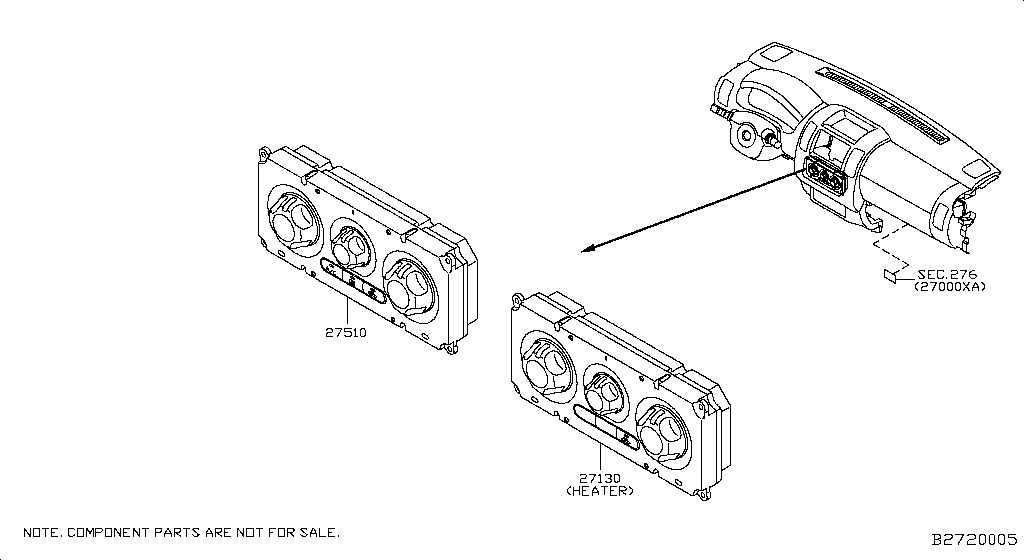 27510-JS60B Cont Assy-Airc Nissan | YoshiParts