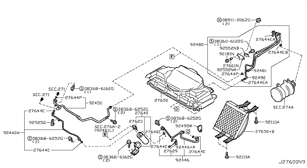 Condenser, Liquid Tank & Piping