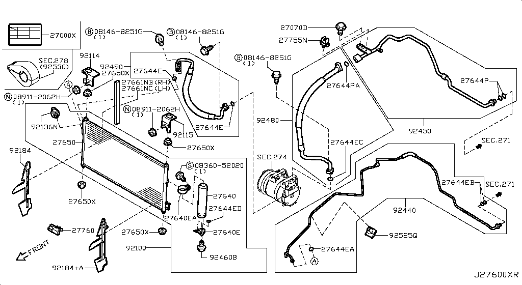 Condenser, Liquid Tank & Piping