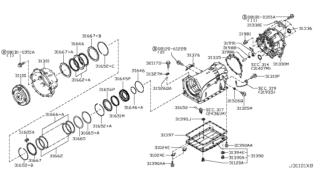 Torque Converter, Housing & Case