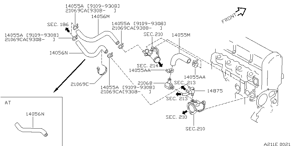 Water Hose & Piping (Engine)