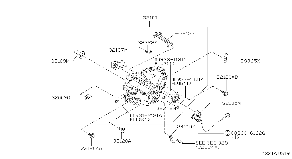 Transmission Case & Clutch Release