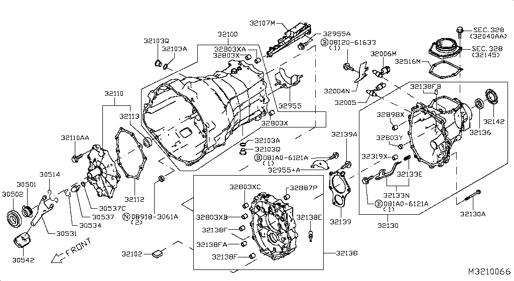 Transmission Case & Clutch Release