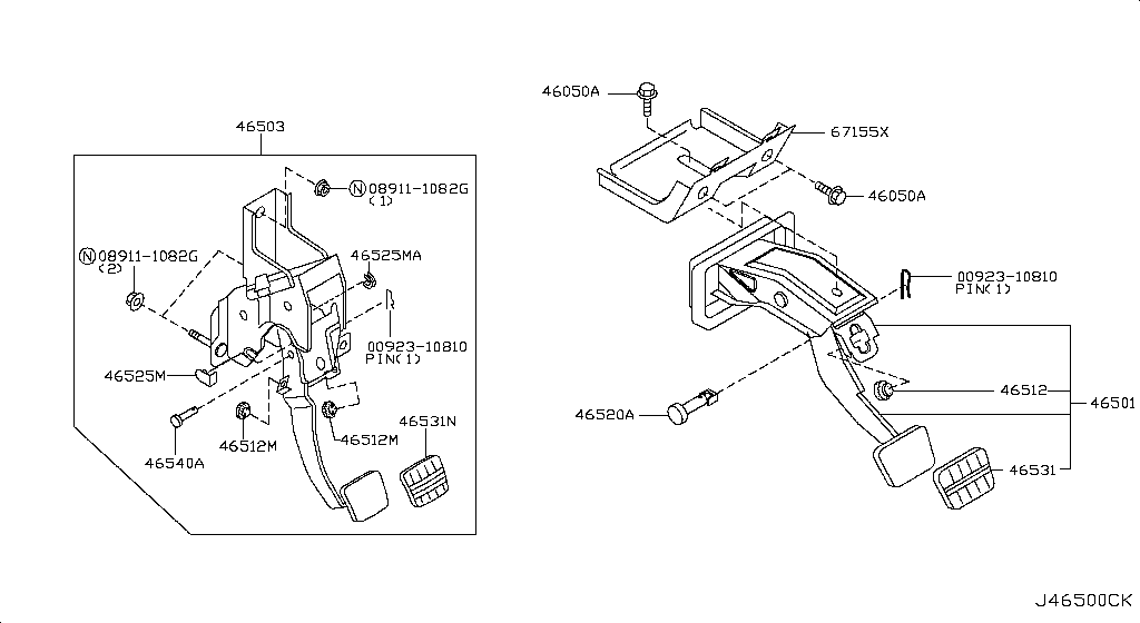 Brake & Clutch Pedal