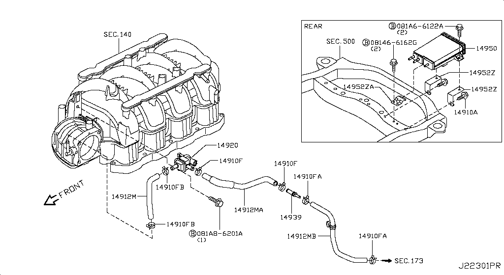 Engine Control Vacuum Piping