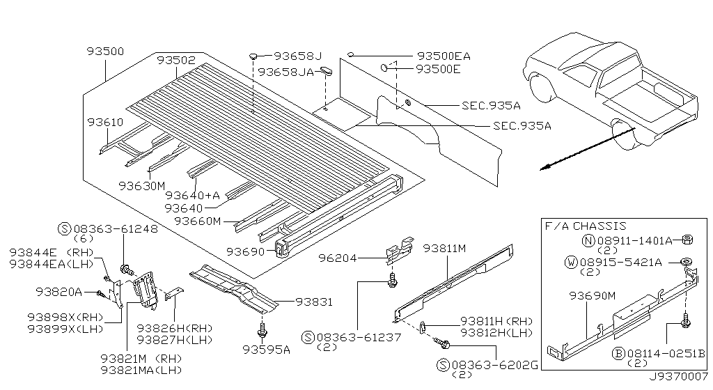 Rear Body Floor Fitting
