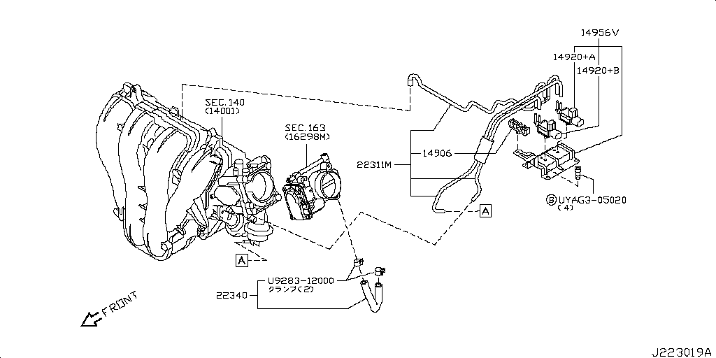 Engine Control Vacuum Piping